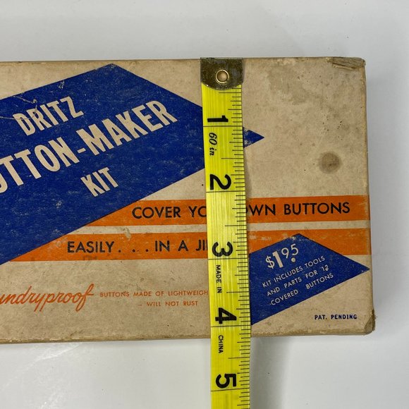 Vintage Dritz Button-Maker Kit and Majesty Tailor's Chalk - Picture 10 of 11